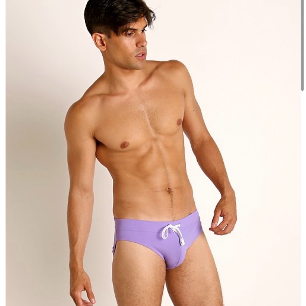 2xist Men's Lavender Swim Briefs - Picture 4 of 6